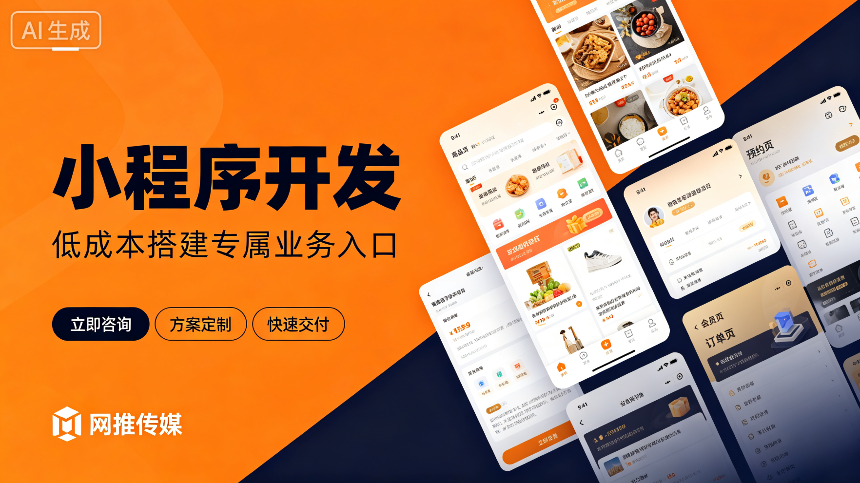 网推传媒小程序开发项目界面